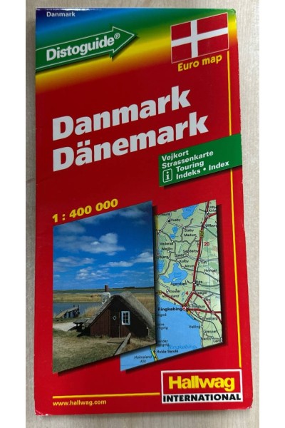 DENMARK | HALLWAG ROAD MAP. 1 : 400 000